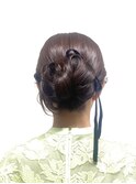 結婚式参列に♪/お呼ばれヘア/おとなっぽヘア/ゆるふあ/シニヨン
