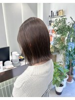 ロンドリゼル 札幌(Lond RiseL) オリーブグレー/前髪/ボブ/マロンベージュ/レイヤーカット/小顔