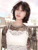 スタニング 渋谷(STUNNING.)&nbsp;レイヤーボブ/切りっぱなしボブ#外はねボブ#落ちる黒染め