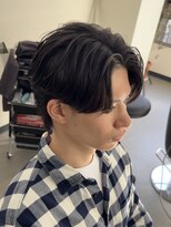 プルーブトウキョウ 渋谷(PROVE TOKYO) メンズセンターパートウルフ×ニュアンスパーマ#渋谷#渋谷駅