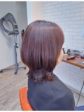 ヘアーサロン カヴィエ(hair salon covie) くびれボブスタイル ボブレイヤー 白髪染め