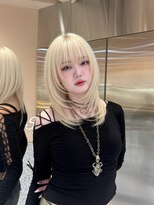 シー バイ ロンド 新宿(Sea by Lond)&nbsp;ホワイトブロンド×ハッシュカット