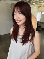 カシェ ナカザキ(CACHE NAKAZAKI)&nbsp;レイヤーカット/ボルドーカラー/レッドカラー