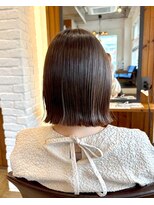 アズグロウ エクラ(AS GROW 'eclat) ダークブルーショコラブラウンボブ