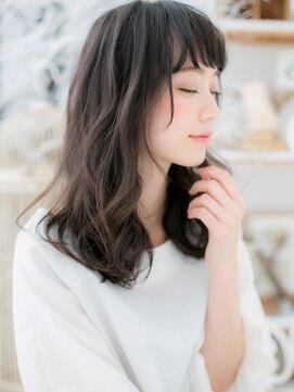 モッズヘア 越谷西口店(mod's hair) *mod's越谷*くせ毛風カールｘ黒髪の好感度セミディa