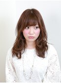 透明感カラー×ゆるふわ抜け感