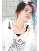 ステラ ヘア デザイン サロン(STELLA hair design salon)&nbsp;バングアップショート　インナーレッド　S
