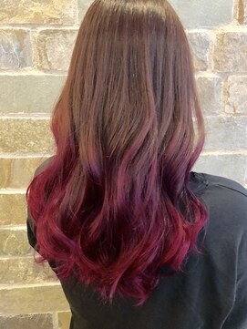 ディア(Dear) レッドチェリーバレイヤージュ