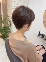 明るい白髪染め＋似合わせショートヘア/ショートボブ