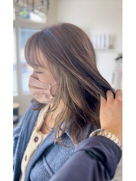 レポ(LEPO) ミルクティーベージュ～インナーカラー