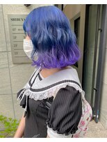 シェリエ(Cherie) 寒色カラー/ネイビーブルー/バブルガムパープル
