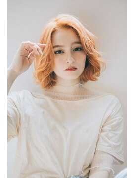 クロワ(croix) 外国人風ルーズウェーブ×コーラルベージュ