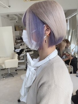 ターン ヘアー(TAAN HAIR) ホワイト×ラベンダー