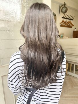 アミュレ(Amule) 大人気ミルクティーカラーブリーチ一回以上ロングでも艶髪