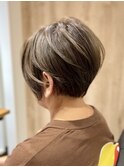 白髪ぼかし3Dハイライト