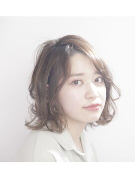 ルルディ バイ アフロディーテ銀座(luludi by APHRODITE) 黒髪/グレーベージュ/レイヤーロング/前髪パーマ/銀座