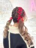 【レースアップ・シューレース】ヘアセット ¥6000 （1時間メニュー）