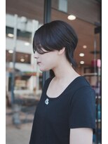 ミューズ バイ ケンジ(MUSE by KENJE) ハンサムショートウルフセンターパート/平塚美容院/ウルフカット