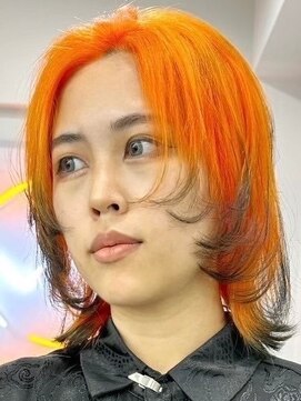 ウィコ 新宿(WICO) オレンジカラー[新宿駅/デザインカラー/レイヤーカット]