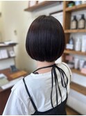 丸みボブ×ティントカラー