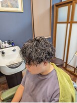 理創こすぎ ツイストパーマ