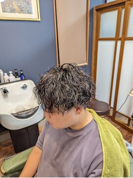 理創こすぎ ツイストパーマ