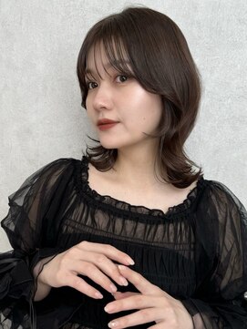 シー バイ ロンド 新宿(Sea by Lond) ミディアム×暗めカラー[デザインカラー/フェイスフレーミング]