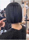 切りっぱなしボブ