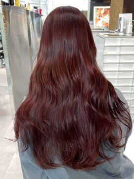 アイティーバイアルバム 下北沢店(IT by ALBUM) フェミニンロングマロンベージュ姫カットレイヤー_ba480002