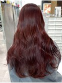 フェミニンロングマロンベージュ姫カットレイヤー_ba480002
