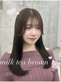 大人気！ミルクティーブラウン お顔周りカット♪