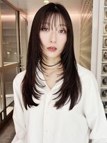 フィルムス 表参道(FILMS)&nbsp;くびれヘア/アプリコットオレンジ/髪質改善/縮毛矯正/表参道