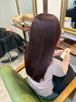 ナンバー リコ 名駅 ジャム 名古屋(N° rico JAM)&nbsp;バイオレットレッド　カシスレッド　髪質改善カラー