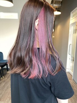 キティン 吉祥寺(kitin) 《kitin吉祥寺》 インナーカラー クリアピンク レイヤー