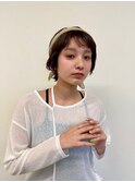 #ショートパーマ#アレンジ