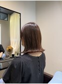 ネオデジタルパーマで毎朝ラクな美髪ミディ/オレンジベージュ/艶