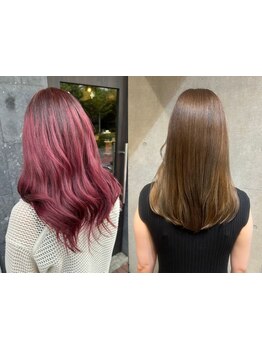 【表参道駅3分】トレンドを取り入れた透明感カラーや、ダメージレスなブリーチなしダブルカラーがおススメ!