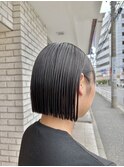 20代30代ワンレン切りっぱなし大人ヘア秋ヘア