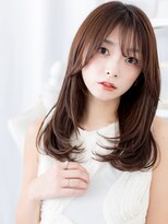 モッズヘア 越谷(mod's hair)&nbsp;ココアグレージュうざバングロングレイヤーa越谷20代30代40代