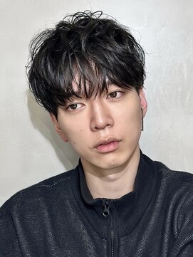 ロンドアンメゾン 原宿(Lond un Maison.) men's/顔周り/ニュアンスパーマ/黒染め/韓国/ダウンパーマ