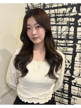 【ピンクブラウン】×【韓国風ヘア】