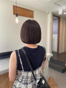 ミディアムヘア/暗めカラー/グランマッシュ/北九州/小倉