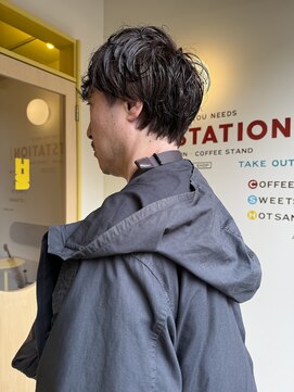 ヒントステーション(HINTSTATION) 〈浅草 半個室〉メンズデザイン大人パーマ