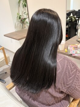 グラウンドブランシュ(ground branche)の写真/輝くツヤ髪へ！髪質改善で叶える、理想の自然なストレートヘア★