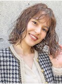 30代に人気 ラフウェーブボブ