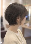 大人ひし形ショート/アッシュブラウン/30代/40代/50代