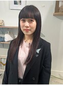 フルバング　地毛風カラー　ストレート