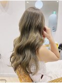 ブリーチなしダブルカラーで透明感抜群ミントベージュ