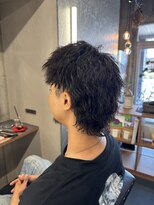 ムジャク(MUJAK)&nbsp;久留米　福岡　MUJAK/マレットヘア　波巻きスパイラルパーマ