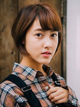 ジェミニ 大津 瀬田店(Gemini) ★COCO★ベージュカラーのカジュアル前下がりボブ